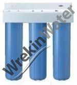 HF20BB TRIPLE High Flow Jumbo Filter Housing 20in with 1in ports